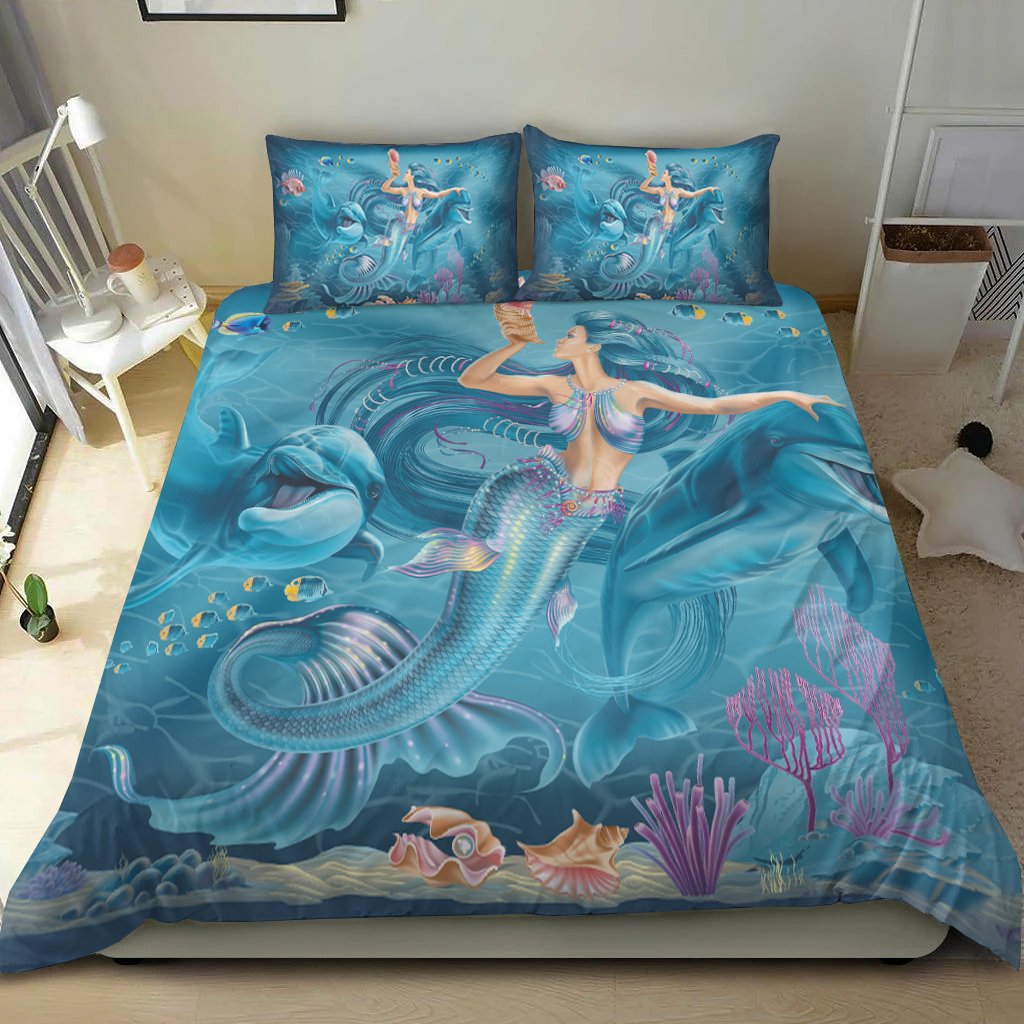 bedding-set-australia-beautiful-mermaid-with-dolphin