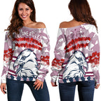 Sea Eagles Anzac Day Women Off Shoulder Sweater Proud Soldiers Lest We Forget Ver.02 LT13