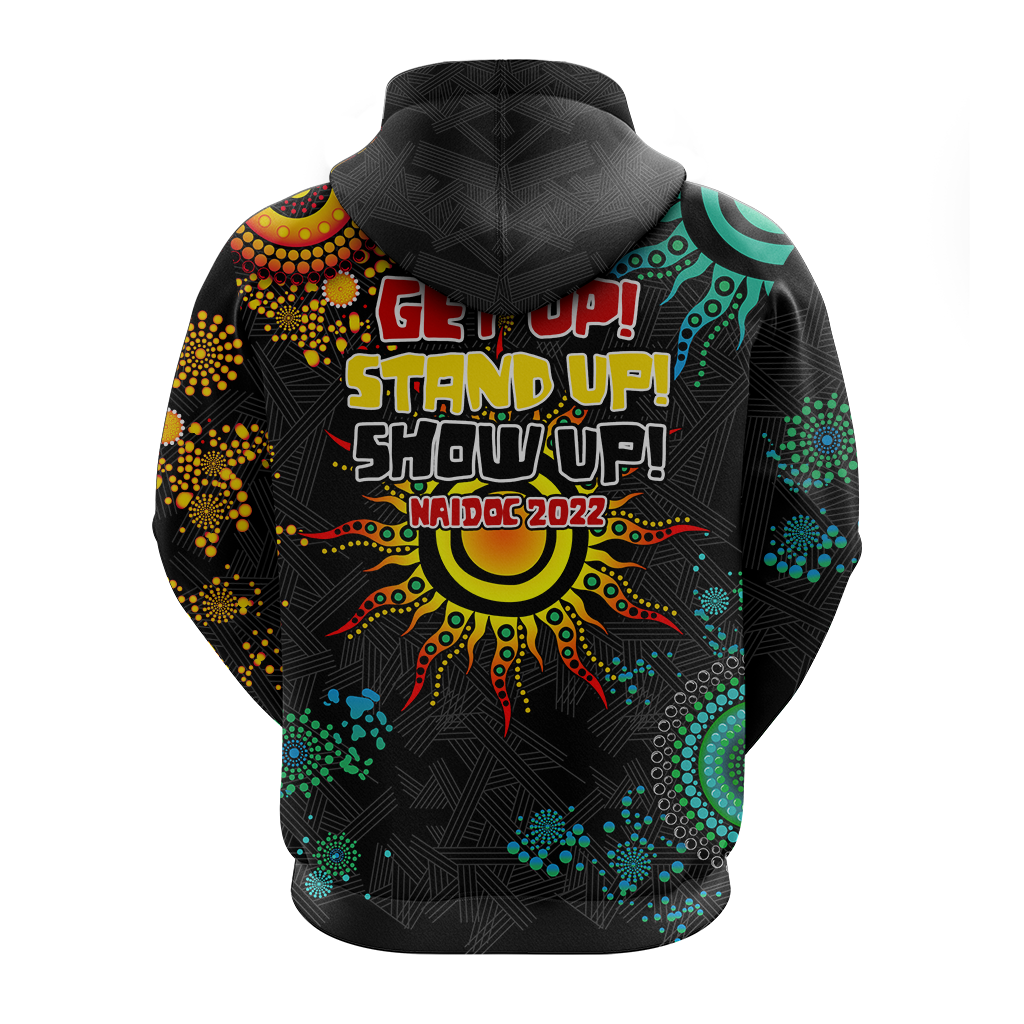 NAIDOC Week 2022 Aboriginal Art Unique Hoodie - LT12
