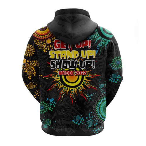 NAIDOC Week 2022 Aboriginal Art Unique Hoodie - LT12