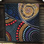 premium-quilts-aboriginal-dot-panting-art-with-snake