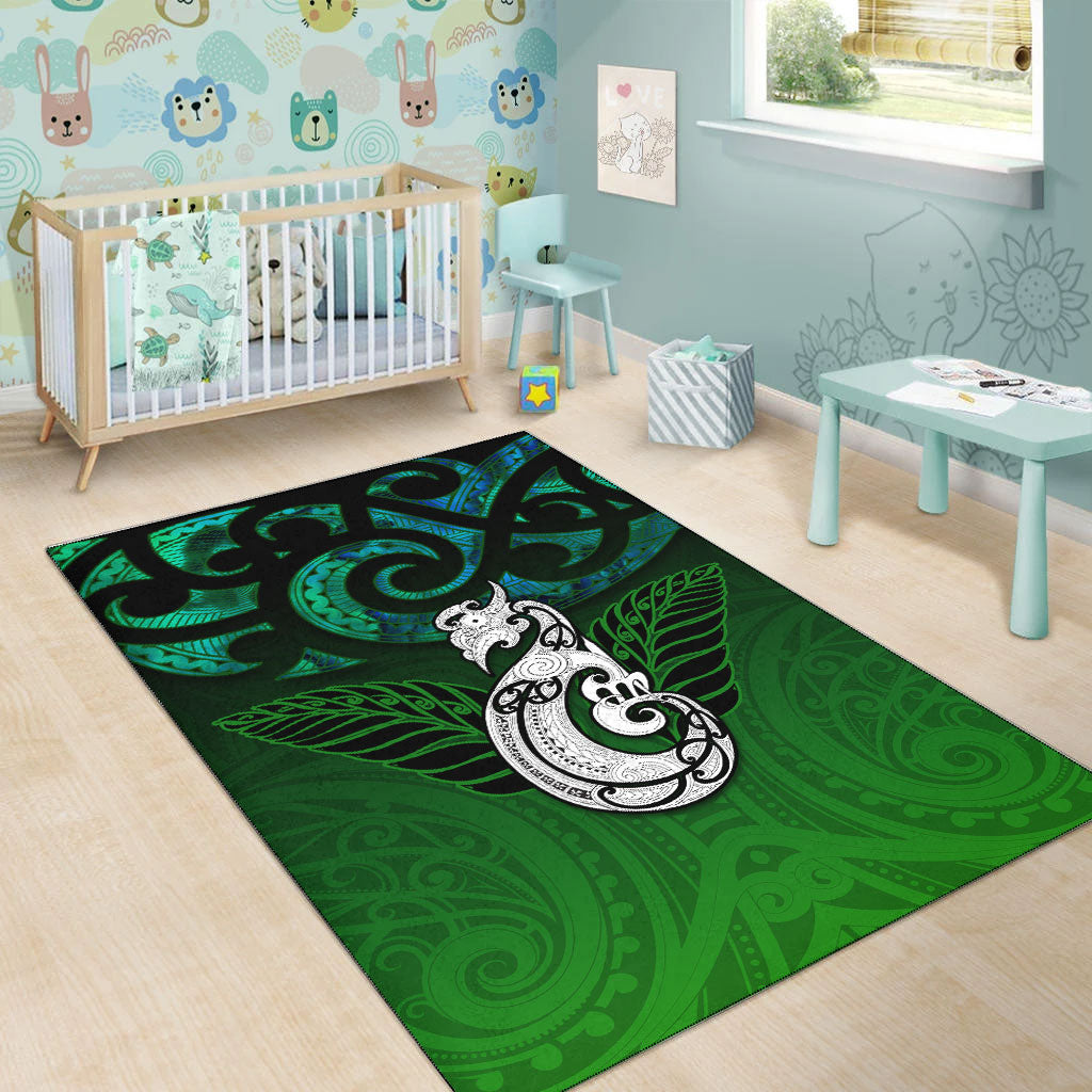 new-zealand-maori-area-rug-paua-shell-green