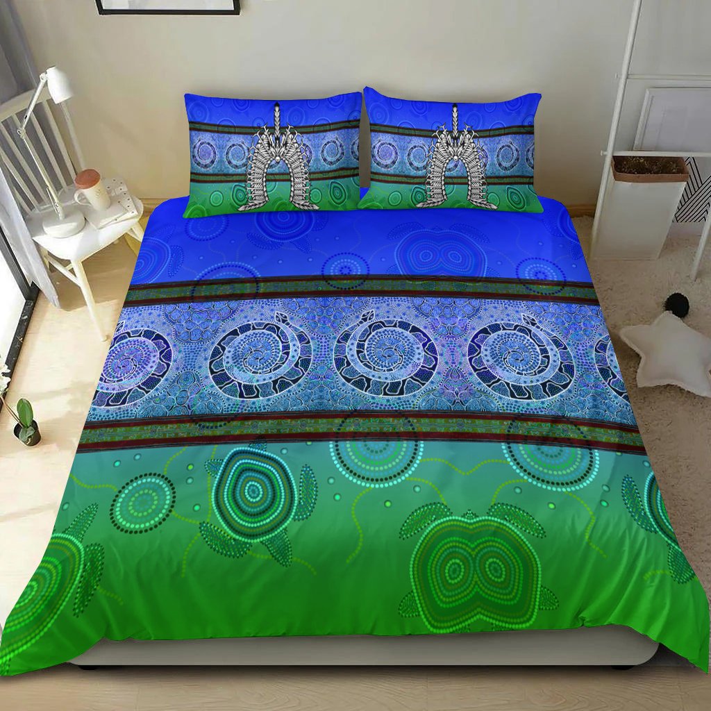 bedding-set-turtle-with-dhari-mask-snake-patterns