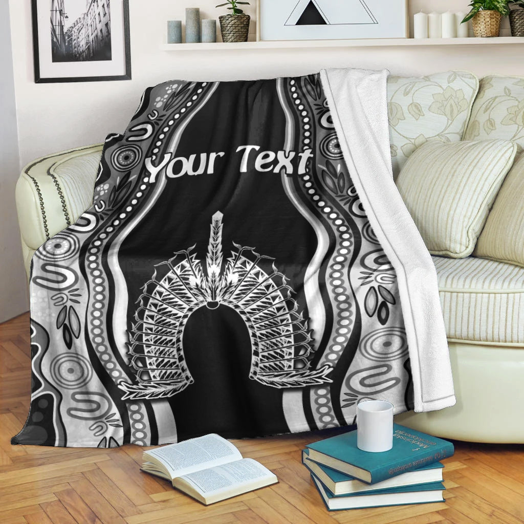 custom-personalised-torres-strait-islands-premium-blanket-the-dhari-mix-aboriginal-turtle-version-black-02