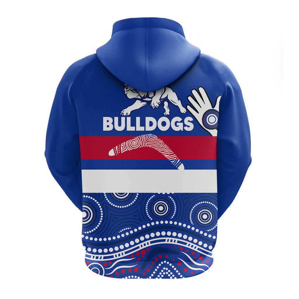 Western Bulldogs Hoodie - Aboriginal Dot Painting - LT12