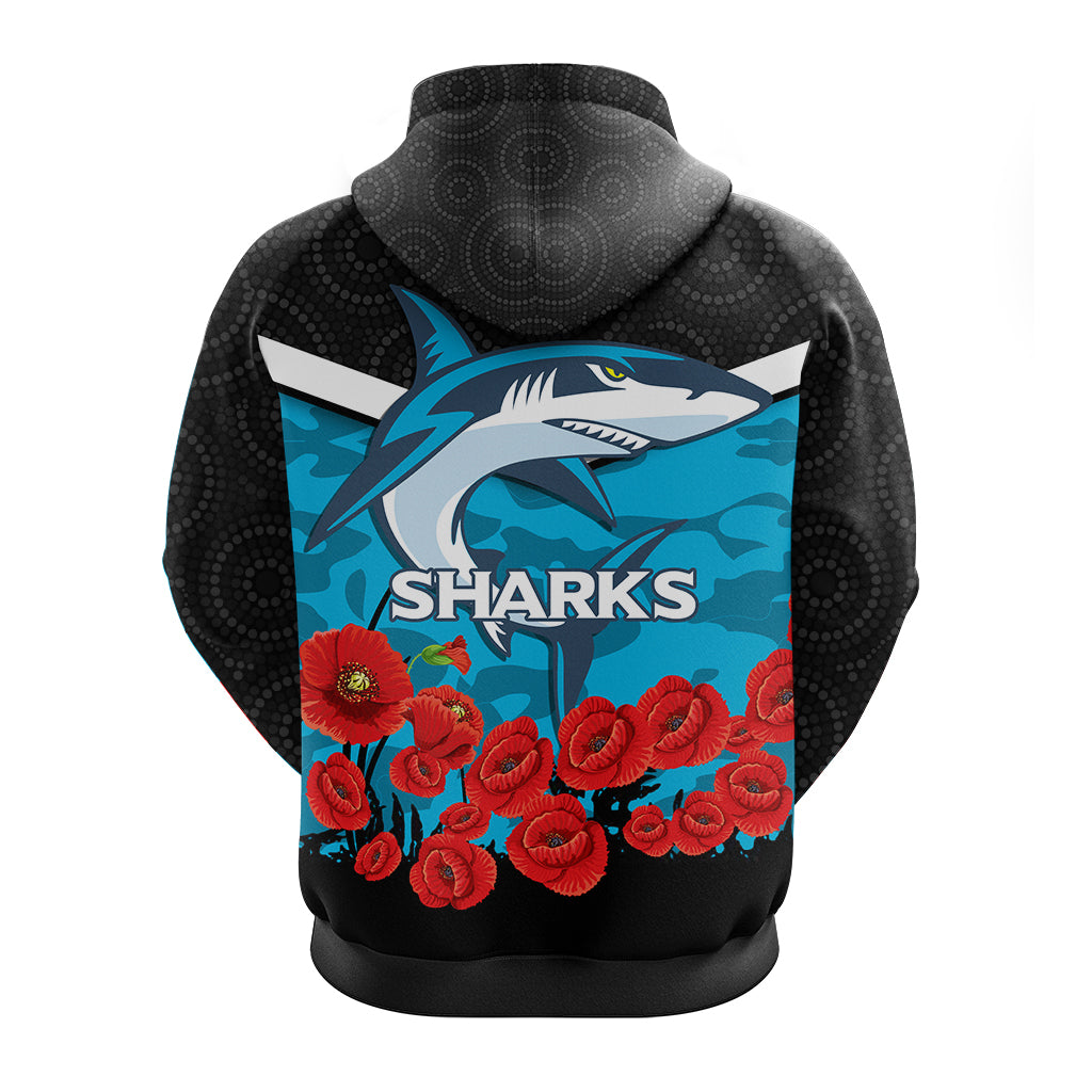 cronulla-sutherland-sharks-anzac-day-indigenous-art-hoodie