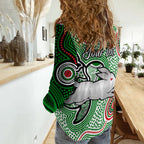 custom-personalised-rabbitohs-indigenous-women-casual-shirt-simple-white