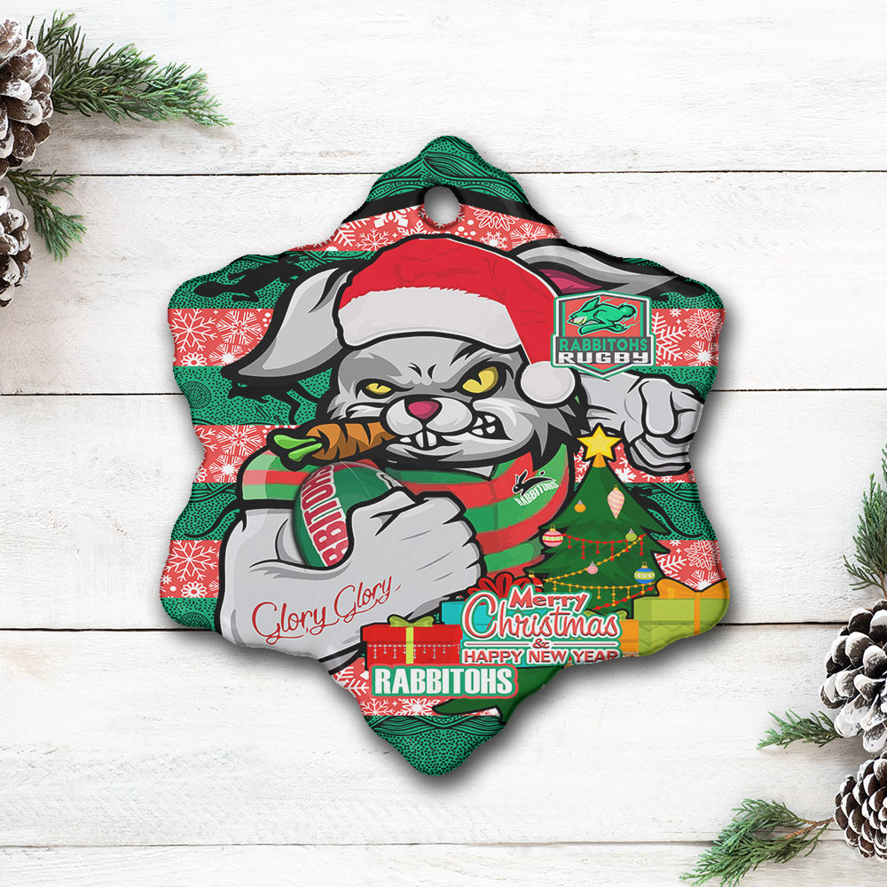 rabbitohs-christmas-rugby-ornament-merry-christmas-super-rabbitohs-with-rugby-ball-and-aboriginal-patterns-ornament