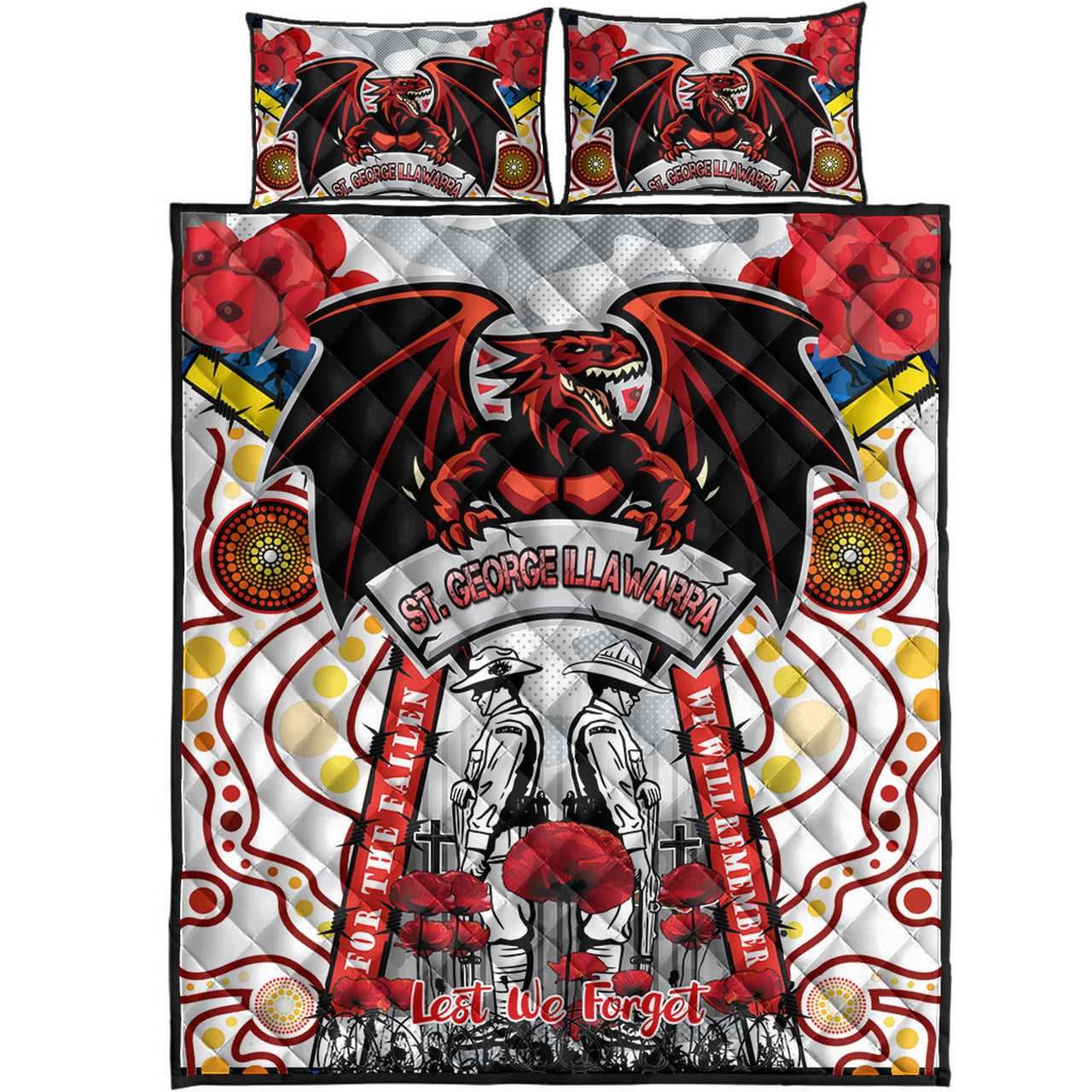 st-george-rugby-anzac-day-watercolour-custom-quilt-bed-set-remembrance-dragons-with-poppy-flower