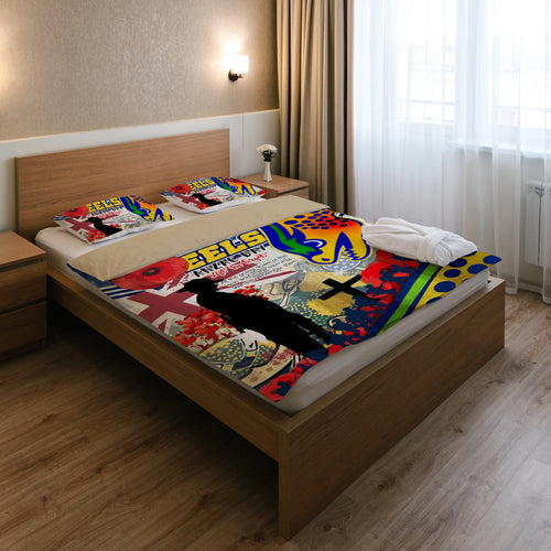 eels-rugby-australia-anzac-day-lest-we-forget-custom-bedding-set-remembrance-eels-with-anzac-poppy-watercolour-style