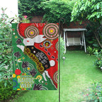 rabbitohs-rugby-watercolour-dot-painting-flag-naidoc-week-custom-rabbitohs-getting-up-standing-up-showing-up-flag