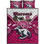 maroons-rugby-aboriginal-custom-quilt-bed-set-the-cane-toads-with-indigenous-koala