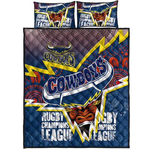 cowboys-aboriginal-rugby-custom-quilt-bed-set-super-queensland-cowboys