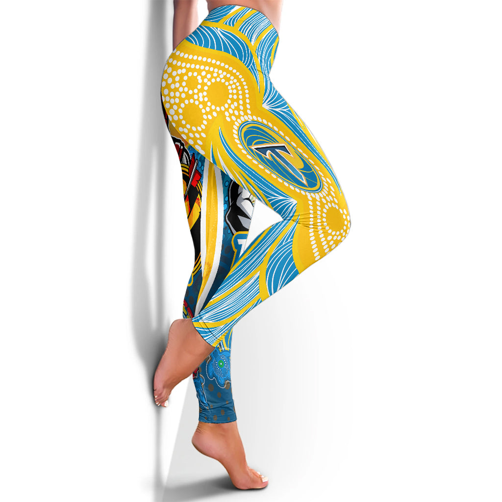 titans-rugby-leggings-gold-coast-titans-mascot-with-aboriginal-art-leggings