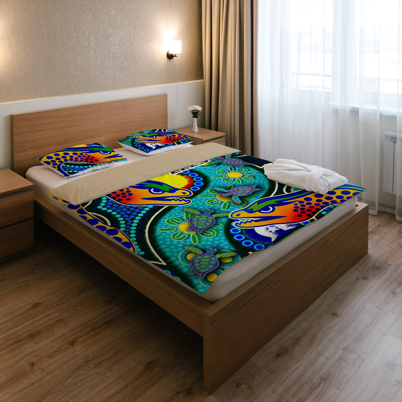 eels-rugby-bedding-set-indigenous-eels-with-aboriginal-and-torres-strait-islander-flag