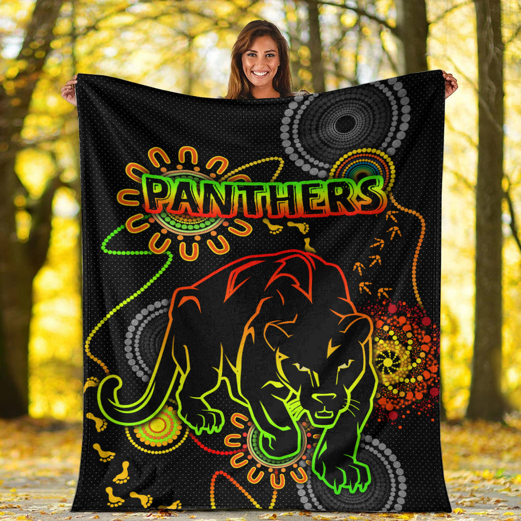 panthers-rugby-blanket-custom-indigenous-black-panthers-blanket