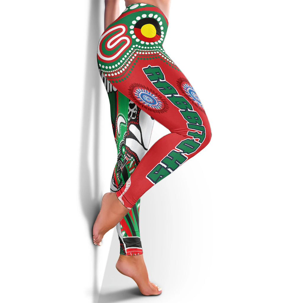 south-sydney-rabbitohs-rugby-leggings-indigenous-dreaming-rabbitohs-leggings