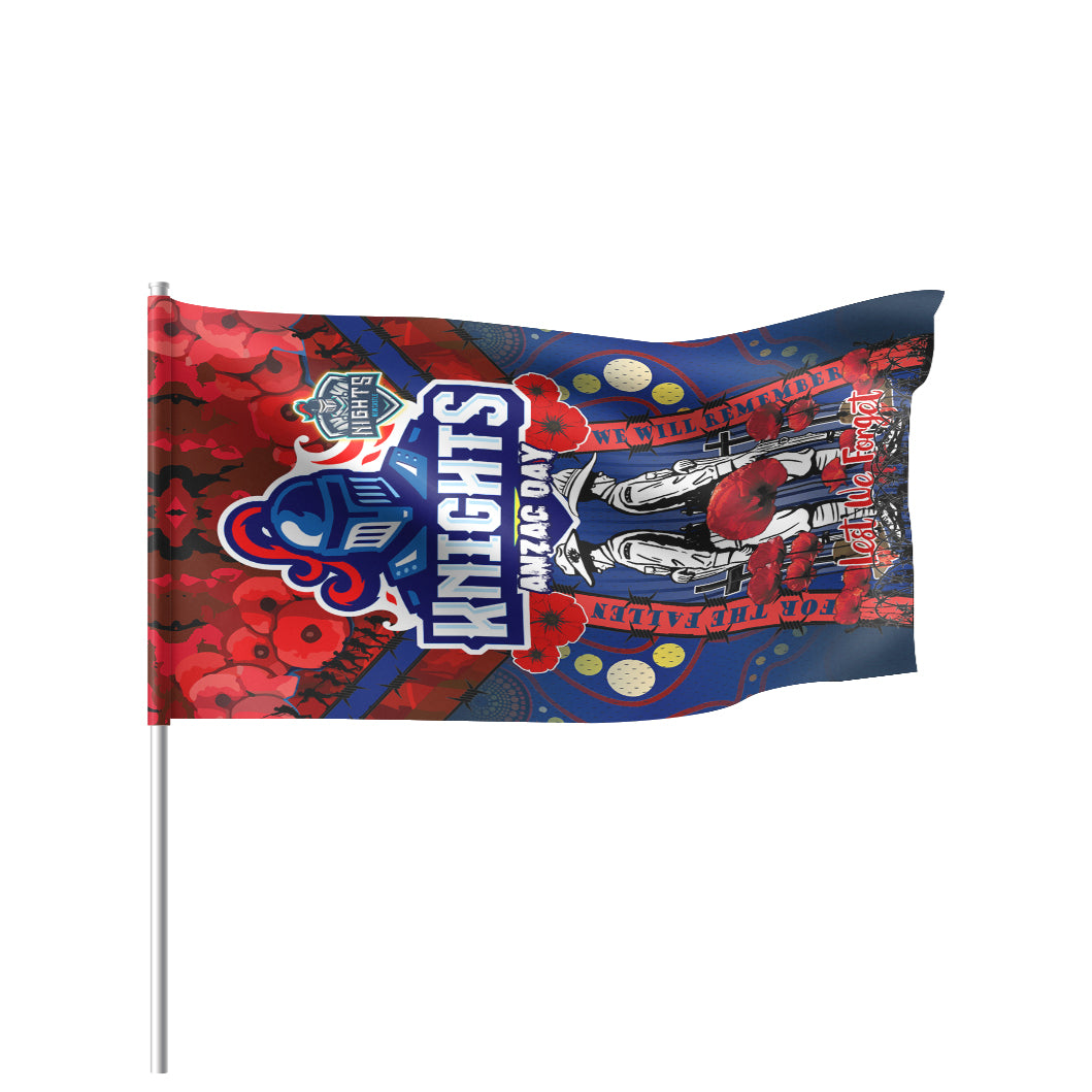knights-rugby-anzac-watercolour-flag-custom-remembrance-indigenous-newcastle-knights-with-poppy-flower-flag