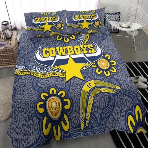 cowboys-rugby-bedding-set-aboriginal-boomerang-cowboys-bedding-set