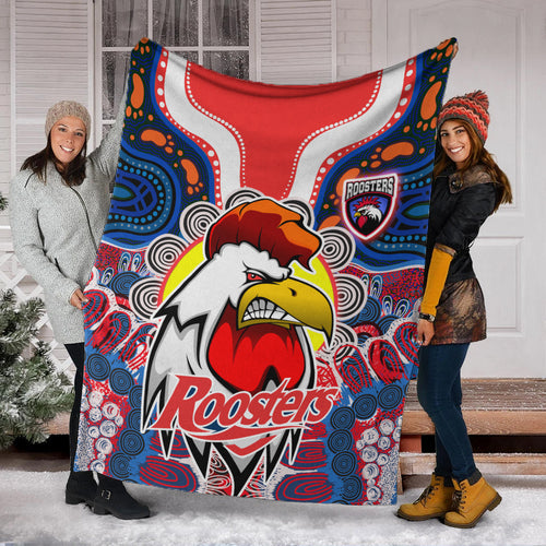 roosters-indigenous-rugby-custom-blanket-protection-under-the-sun