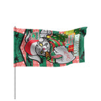 rabbitohs-christmas-rugby-custom-flag-merry-christmas-super-rabbitohs-with-rugby-ball-and-aboriginal-patterns-flag
