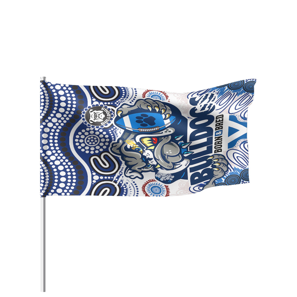 bulldogs-rugby-born-bred-flag-custom-indigenous-bulldogs-with-rugby-ball-and-aboriginal-patterns-flag