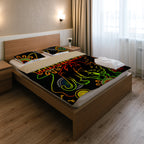 panthers-rugby-bedding-set-custom-indigenous-black-panthers-bedding-set