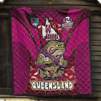queensland-rugby-league-team-quilt-queensland-maroons-mascot-with-aboriginal-art-state-of-origin-quilt