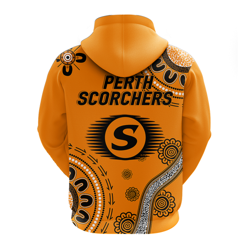 Perth Scorchers Aboriginal Art Cricket 2022 Hoodie - LT12