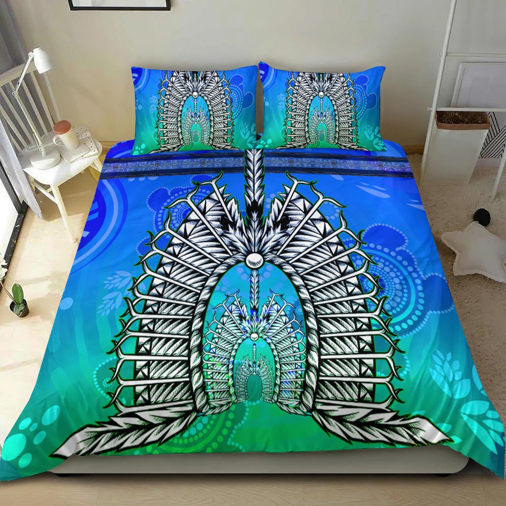 bedding-set-turtle-background-with-dhari-mask