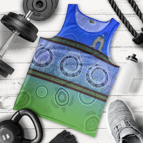 men-tank-top-turtle-with-dhari-mask-snake-patterns