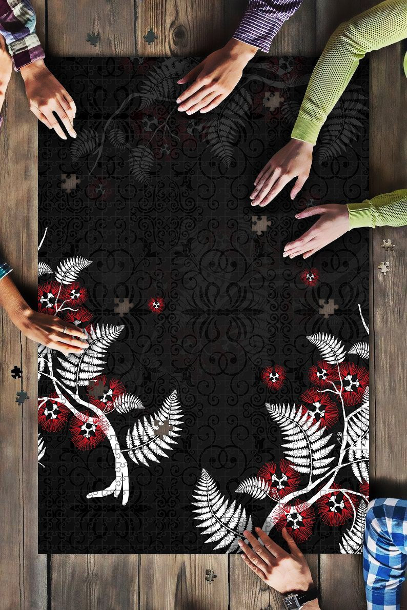new-zealand-pohutukawa-silver-fern-jigsaw-puzzle