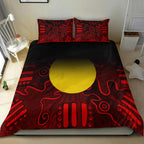 aboriginal-bedding-set-indigenous-flag-grunge-style