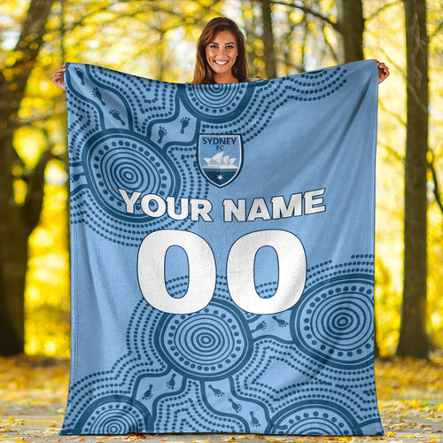 custom-personalised-sydney-blanket-indigenous-dot-painting-art
