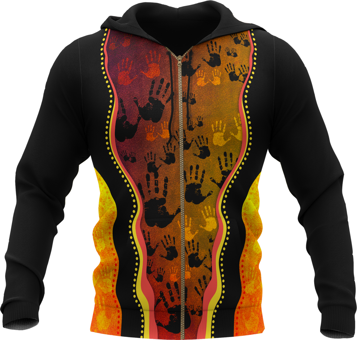 aboriginal-zip-up-hoodie-aboriginal-rock-painting-hand-art-golden-style
