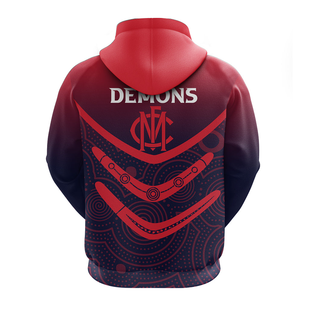 melbourne-demons-hoodie-aboriginal-dot-painting
