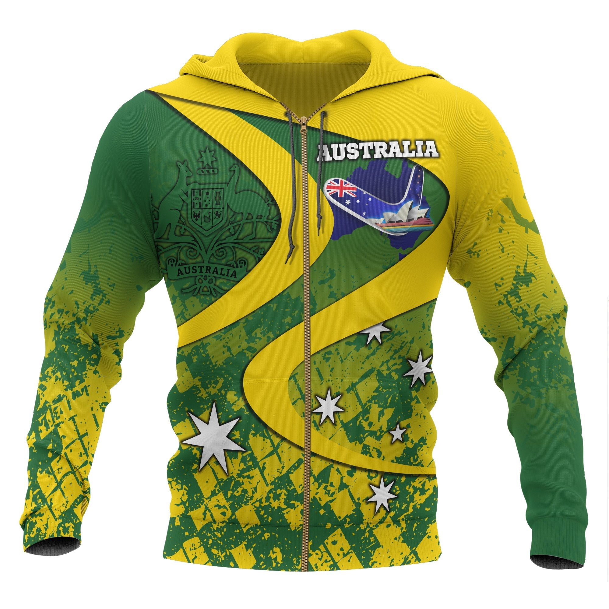 zip-up-hoodie-australia-national-color-hoodie-unisex