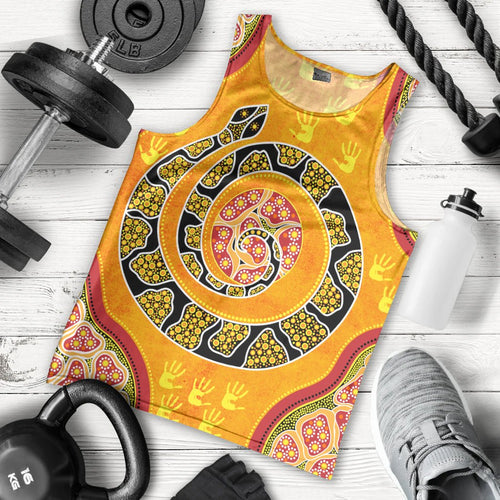 men-tank-top-aboriginal-unique-style-snake-orange-color-2021