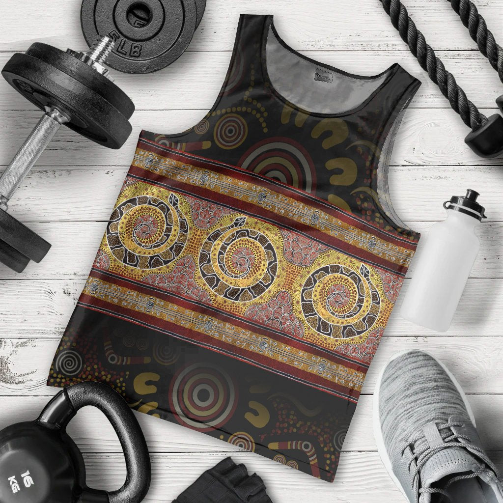 men-tank-snake-dot-panting-art