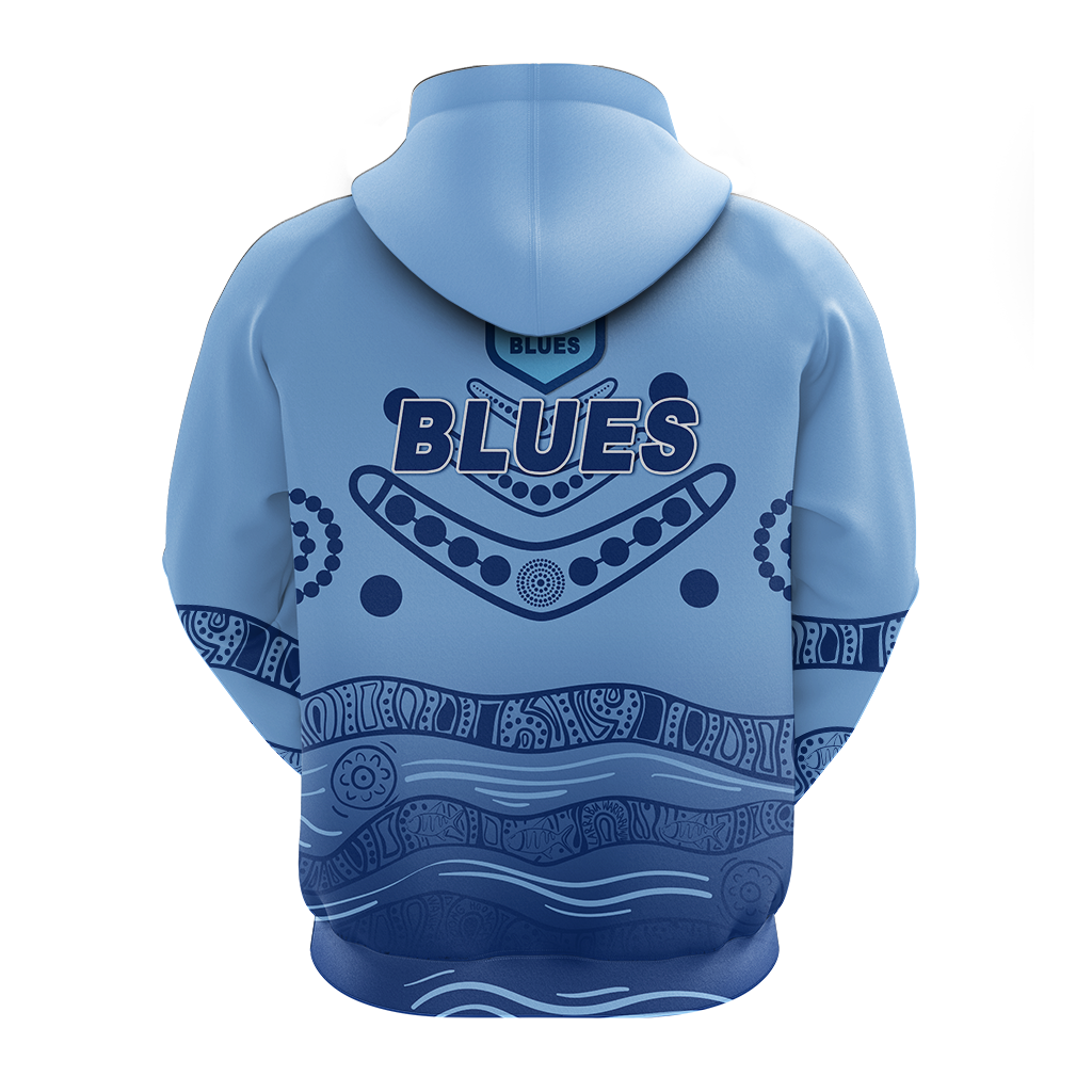 New South Wales Blues Aboriginal  Indigenous Hoodie - LT12