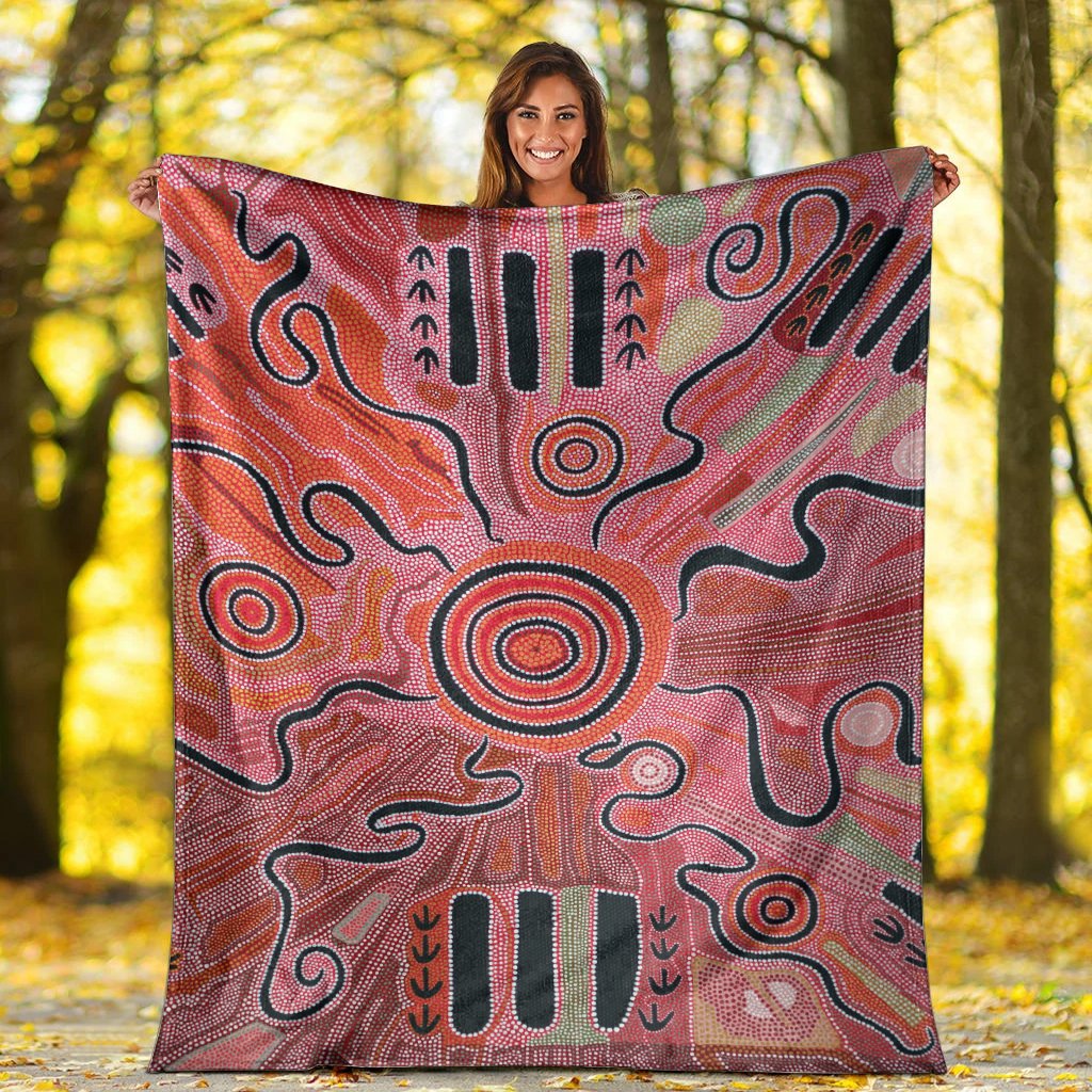 aboriginal-premium-blanket-indigenous-footprint-landscape