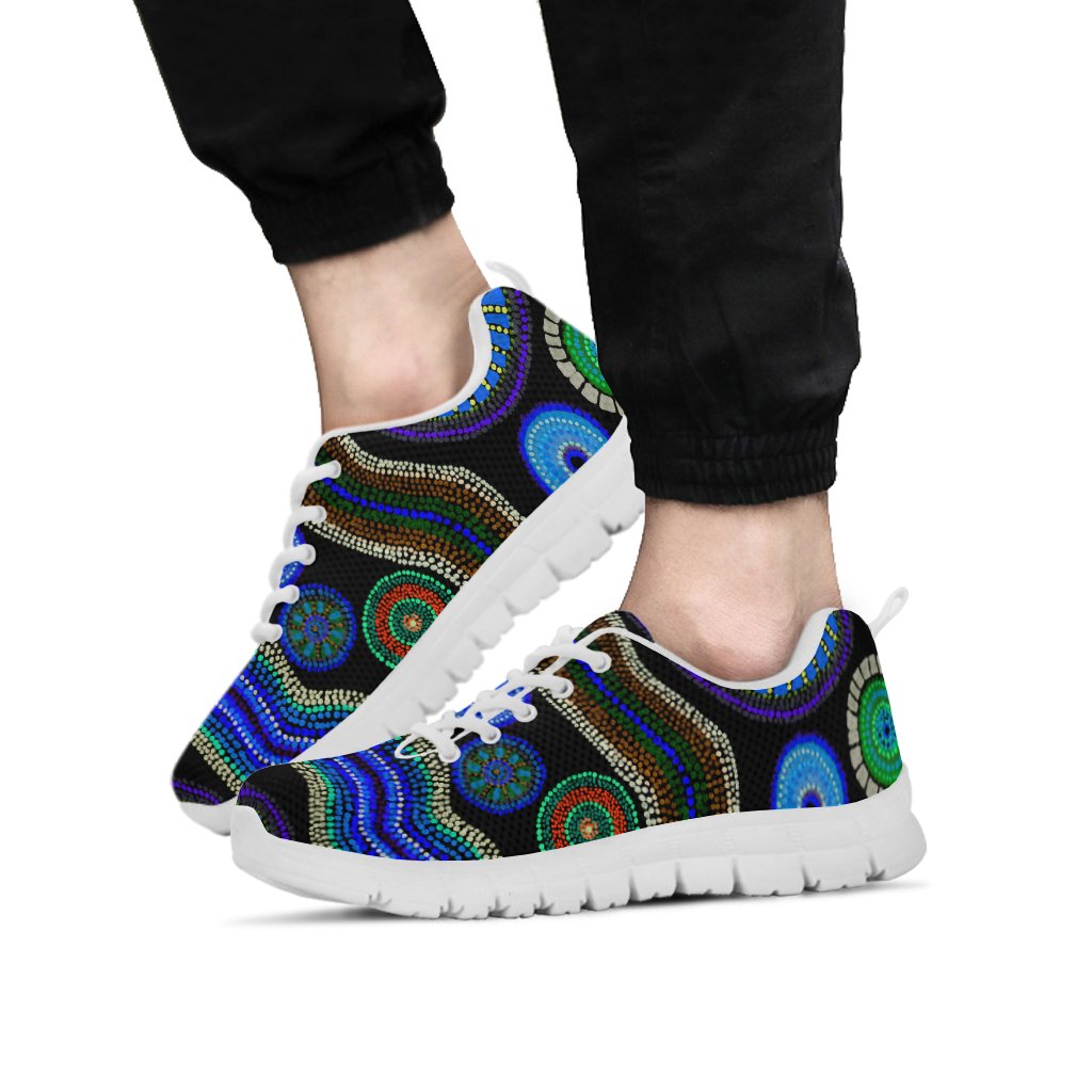 sneaker-aboriginal-dot-unique-style-blue
