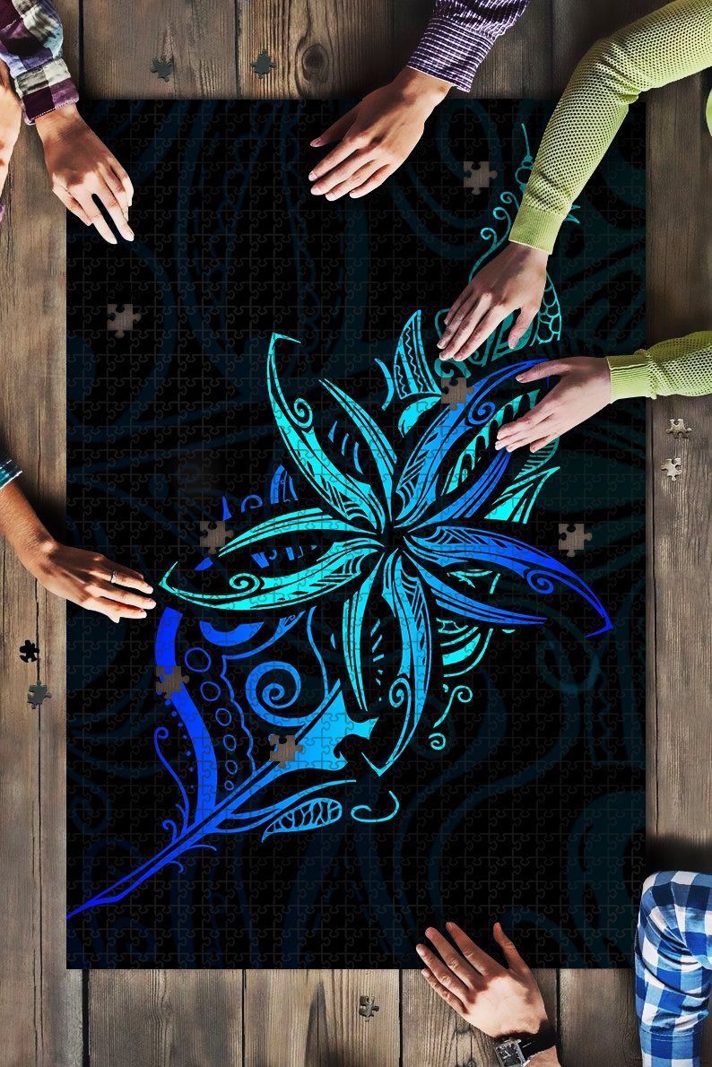 light-silver-fern-new-zealand-jigsaw-puzzle-frangipani-tattoo-blue