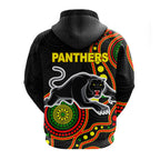 custom-personalised-panthers-hoodie-aboriginal-dot-painting