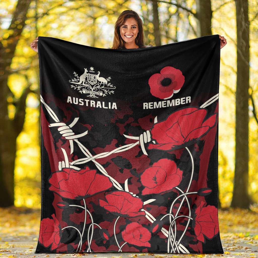 anzac-premium-blanket-anzac-with-remembrance-poppy-flower