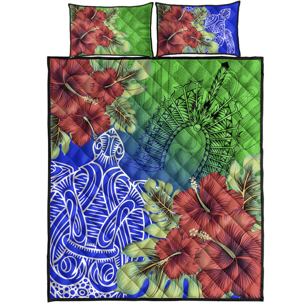 torres-strait-islanders-quilt-bed-set-ocean-hibiscus