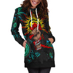 NAIDOC Week 2022 Aboriginal Art Unique Hoodie Dress - LT12
