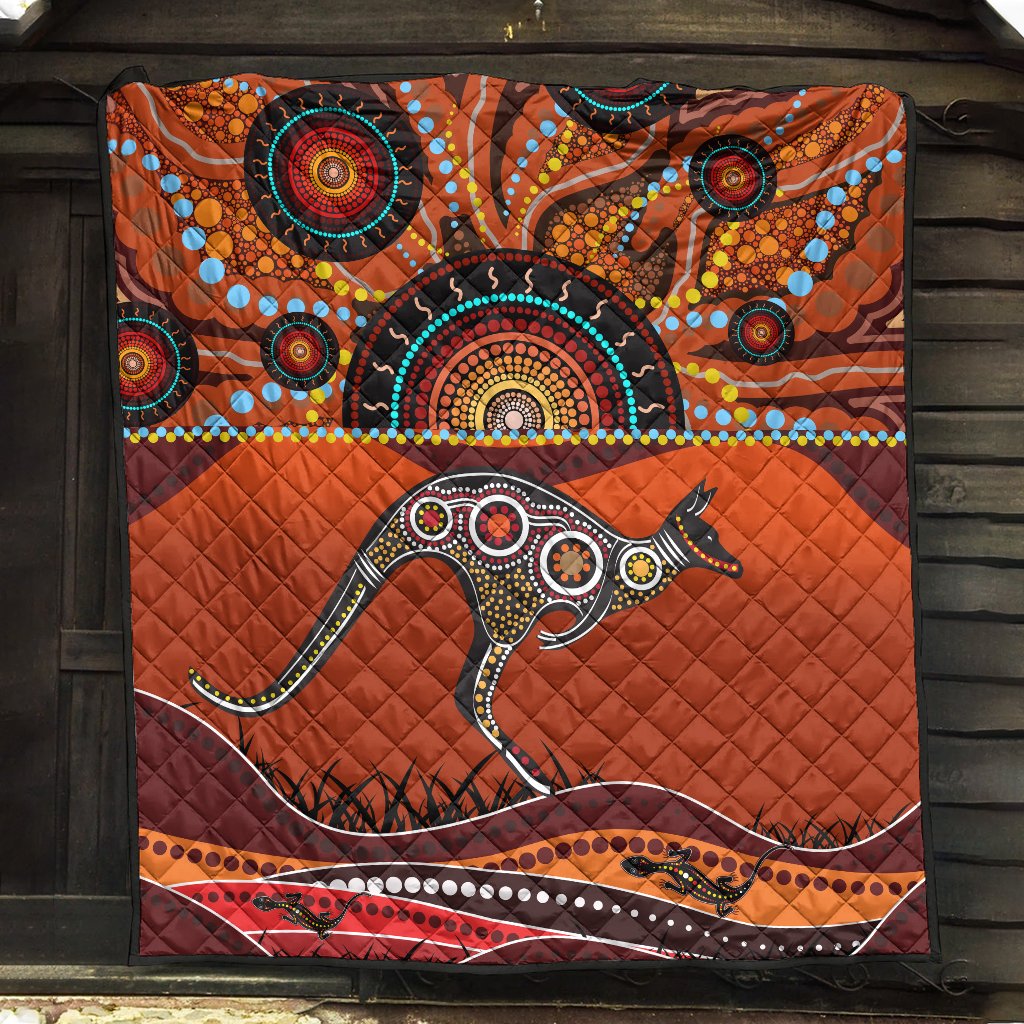 aboriginal-premium-quilt-kangaroo-with-dot-painting