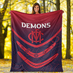 melbourne-demons-blanket-aboriginal-dot-painting