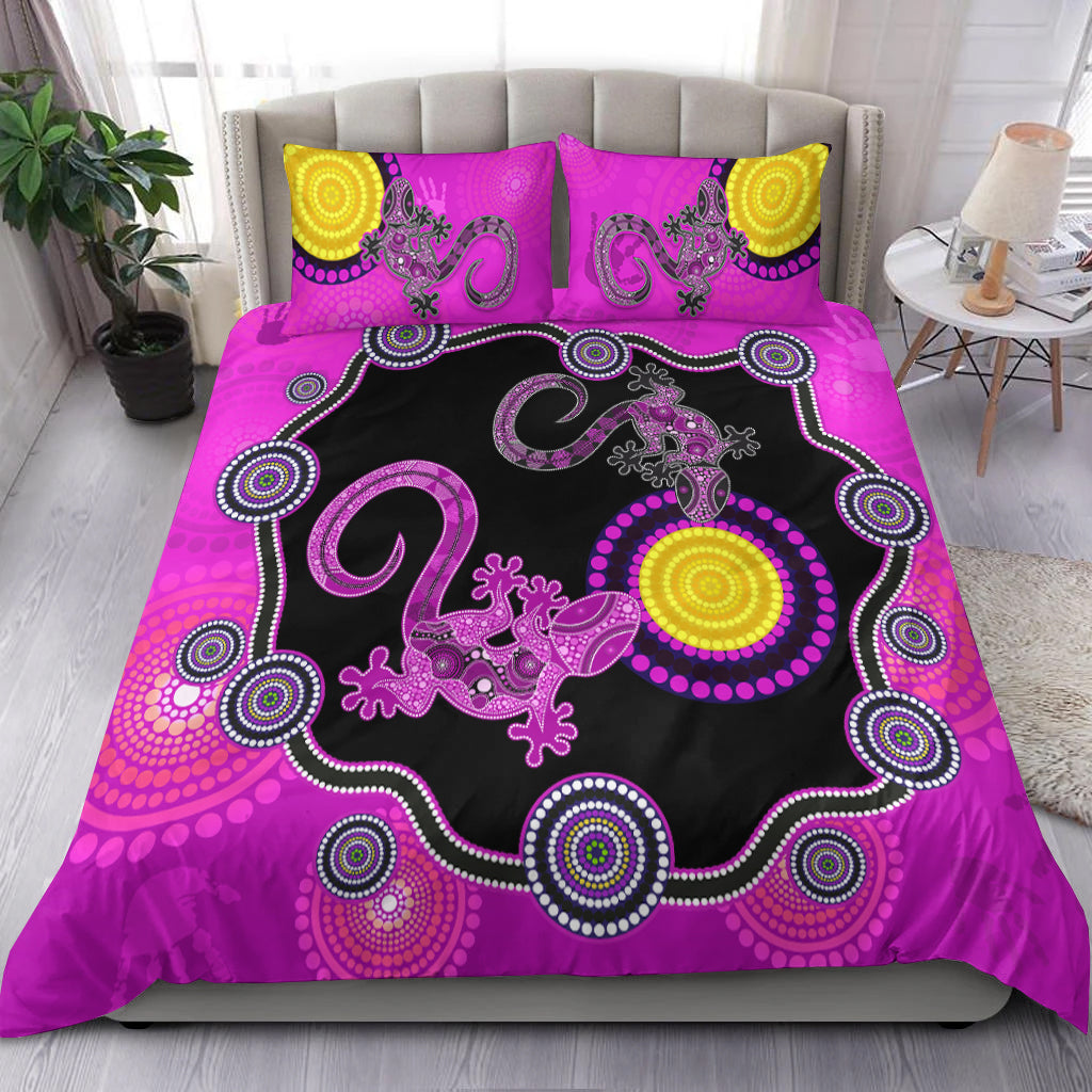 aboriginal-lizard-bedding-set-attracted-australia-version-purple